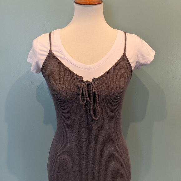 Grey Slip Dress - Picture 5 of 9